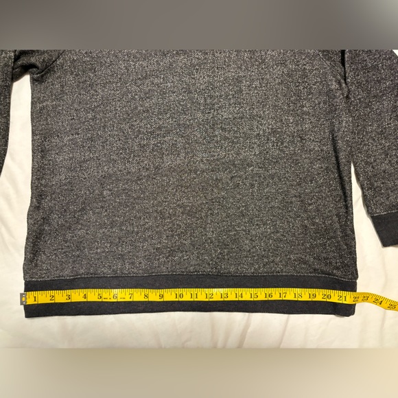 Large blue v neck Old Navy french terry sweatshirt with waistband, L - Picture 6 of 10